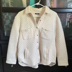Cream Quilted Women's Jacket
